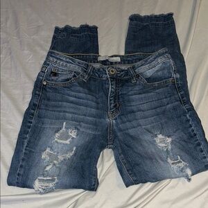 Distressed Blue Women's Jeans